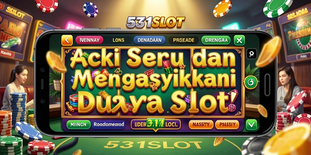 Tangkapan layar menunjukkan gameplay menegangkan dalam 531SLOT.