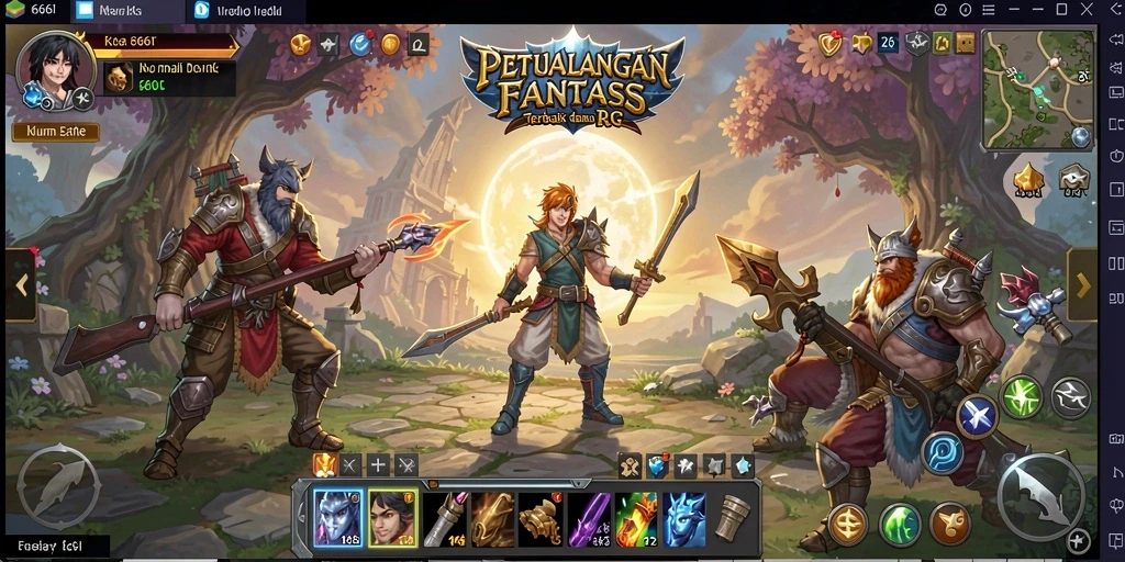 Tampilan gameplay <strong>666I</strong> menampilkan pertempuran yang seru dan strategi yang mendalam.