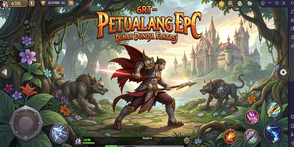 Gameplay seru dalam dunia RPG penuh petualangan.