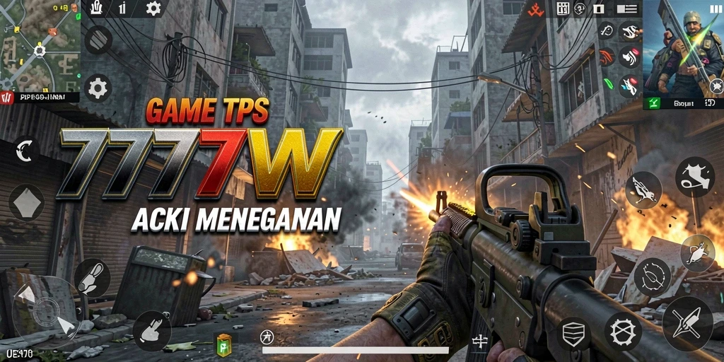 Tampilan seru dari gameplay TPS di 7777W.