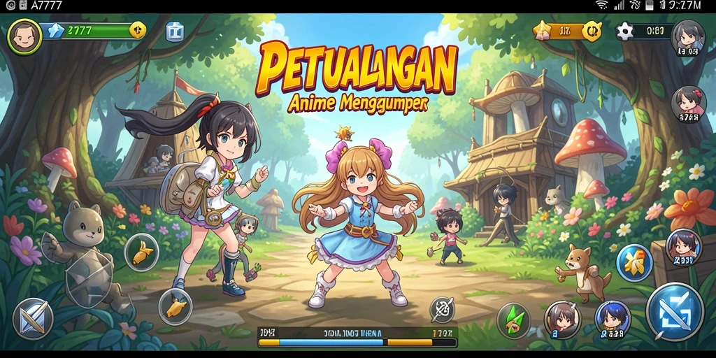 Gameplay A7777 yang penuh warna dan aksi menarik.