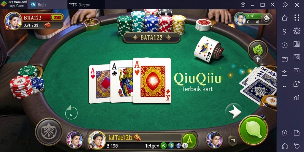 Screenshot BATA123 menampilkan gameplay QiuQiu yang seru dan interaktif.