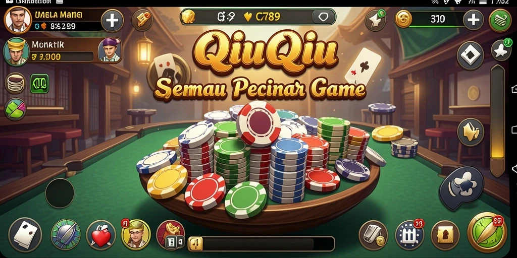 Screenshot gameplay C789 yang menunjukkan aksi QiuQiu yang mendebarkan.