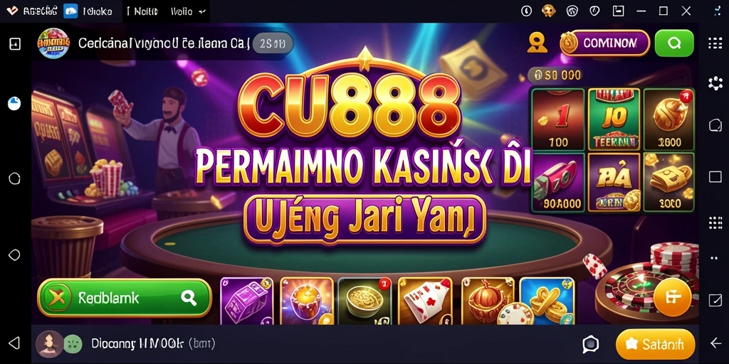 Tampilan menarik dari gameplay Kasino di CU888.