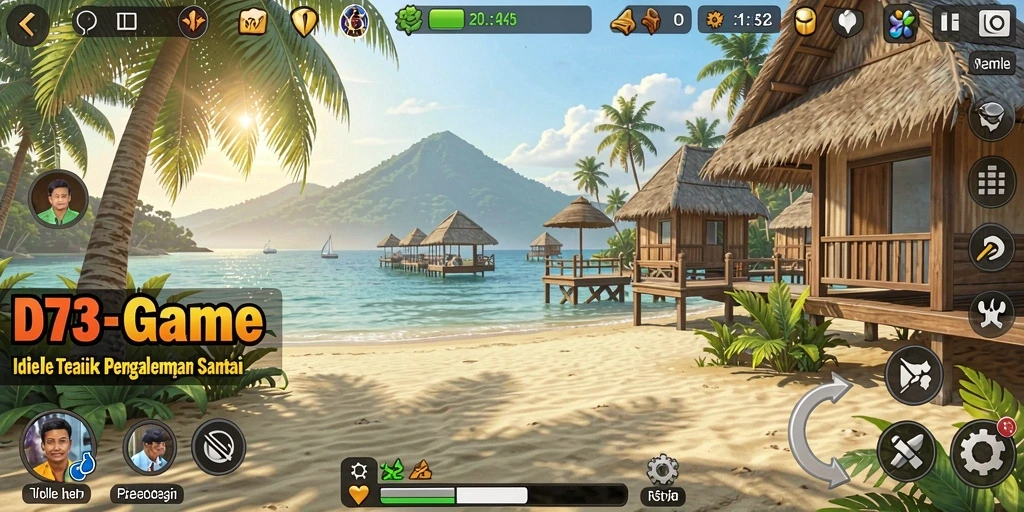 Tampilan gameplay D73 yang menarik dan penuh aksi Idle.