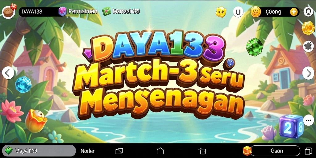 Tampilan gameplay seru di DAYA138 dengan kombinasi objek.
