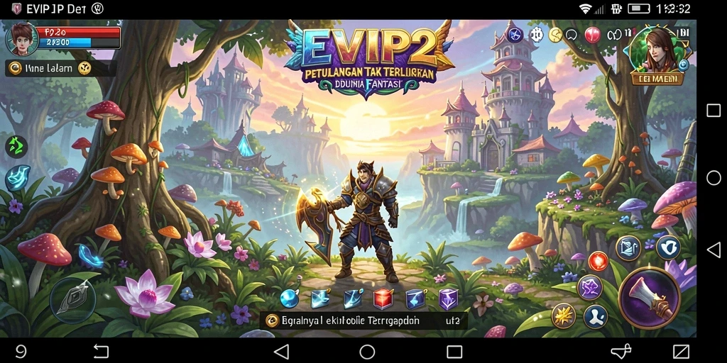 Tampilan gameplay petualangan yang menegangkan dan penuh warna di EVIP2.