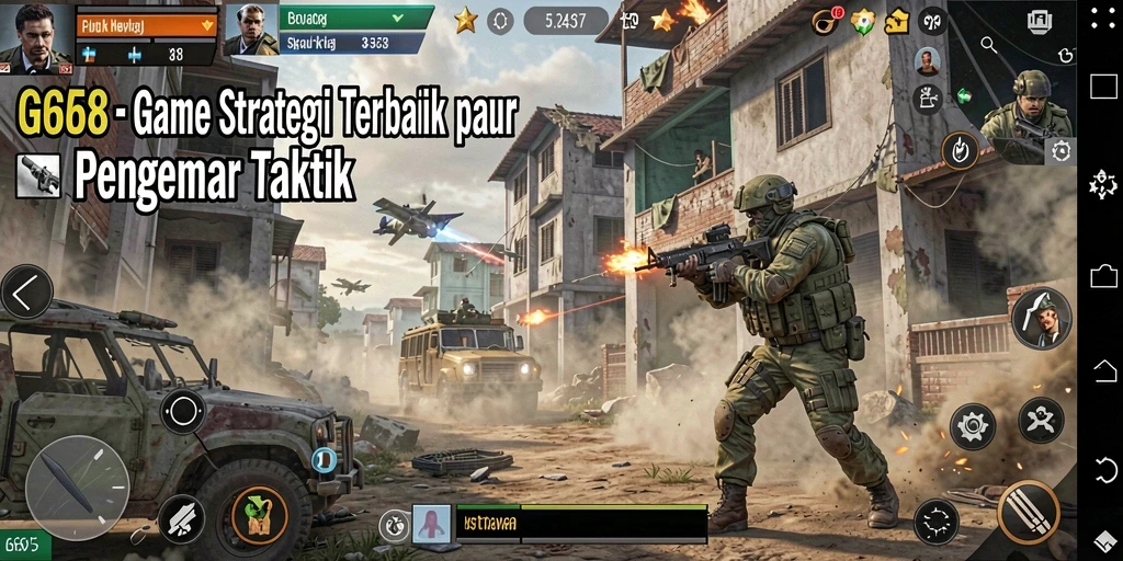 Screenshot G668 menampilkan taktik permainan strategi yang mendebarkan.
