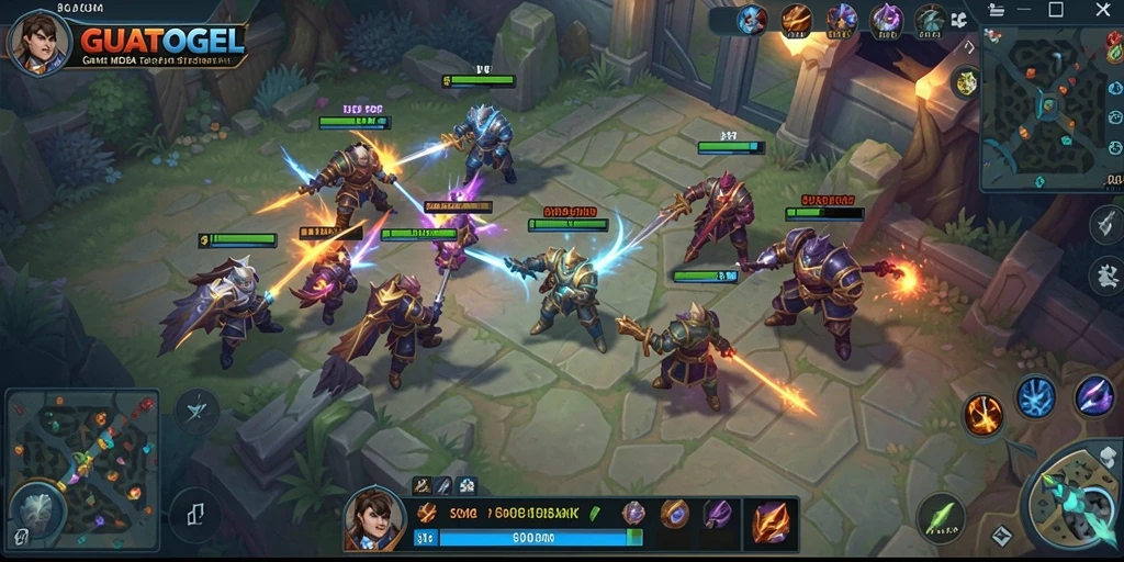 Tangkapan layar gameplay GUATOGEL dengan aksi seru.