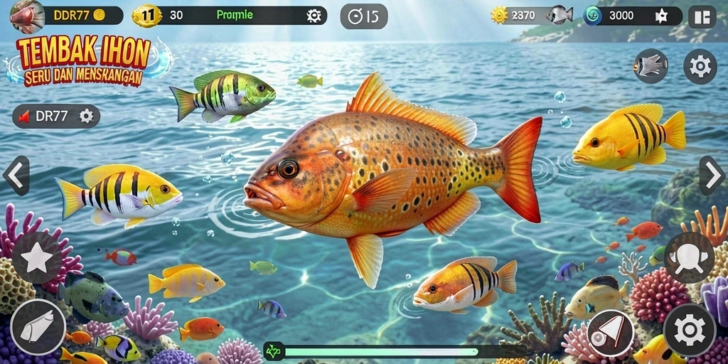 Gameplay seru menembak ikan di IDR77.