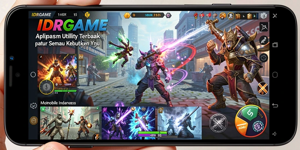Tampilan antarmuka aplikasi IDRGAME yang intuitif dan fungsional.