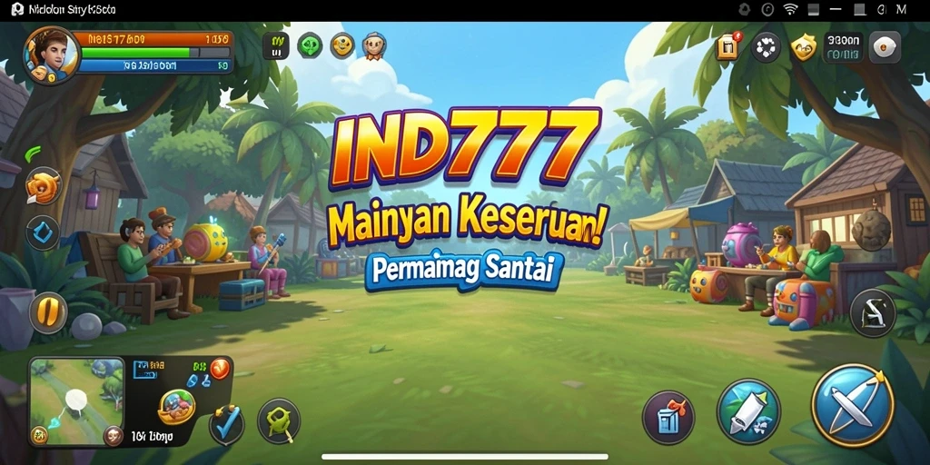 Tampilan gameplay IND777 yang menarik dan penuh warna.