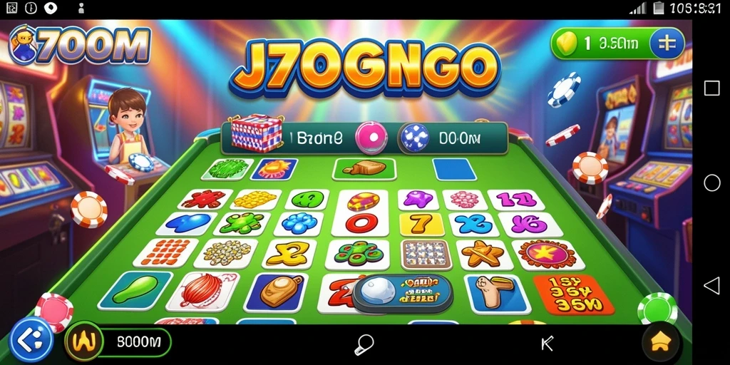 Menampilkan gameplay seru dari game Bingo J200M.