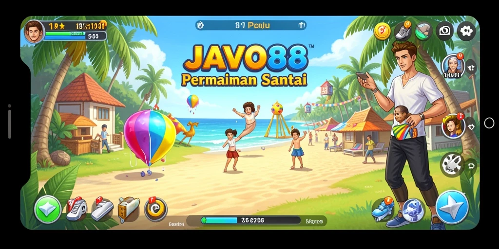 Tangkapan layar utama menunjukkan gameplay menarik JAVO88.