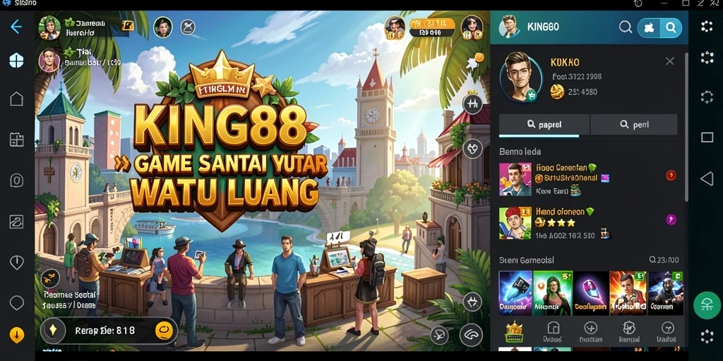 Screenshot utama KING88 menampilkan pengalaman bermain yang menyenangkan dan santai.