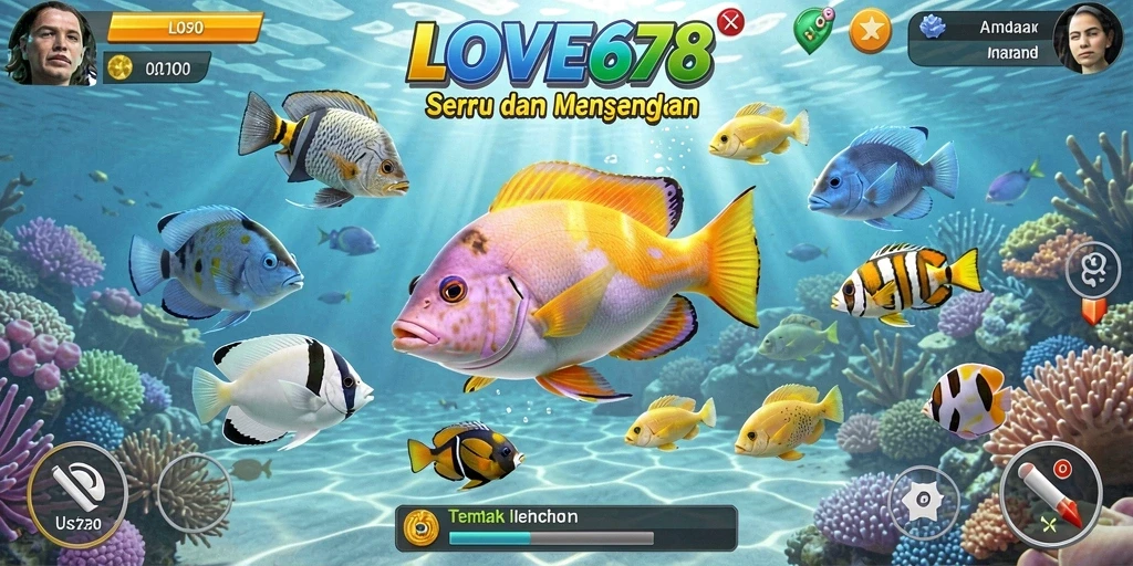 Gameplay seru menembak ikan di LOVE678.