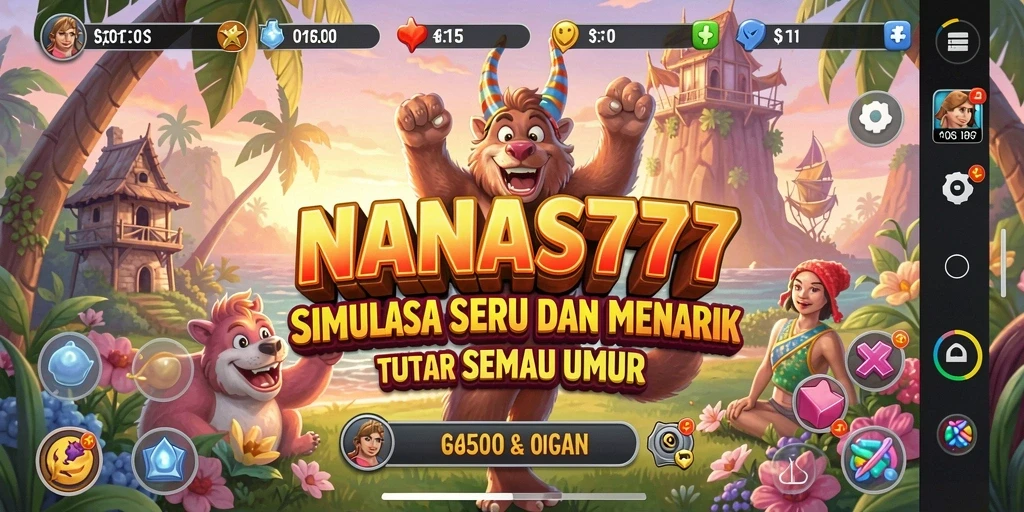 Menampilkan gameplay yang interaktif dan mendidik dalam NANAS777.