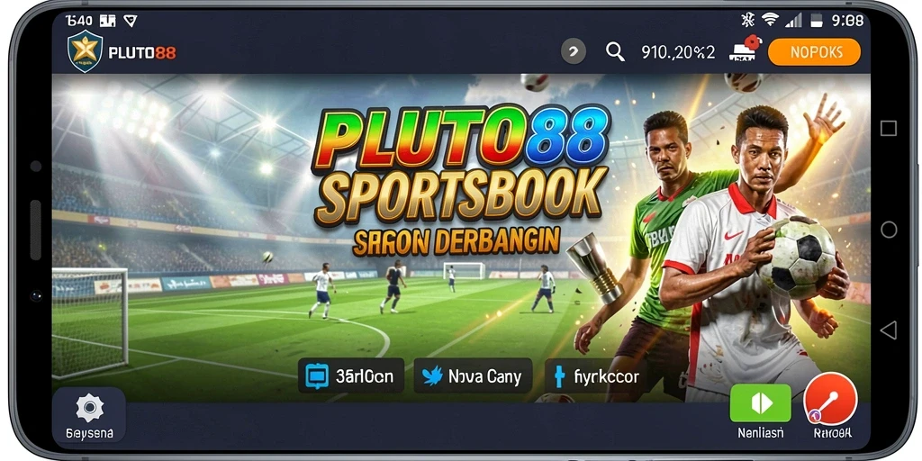 Aksi permainan di PLUTO88 yang menampilkan taruhan olahraga.