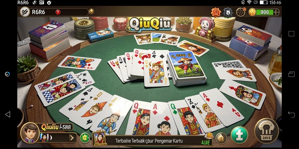 Tampilan gameplay seru R6R6 dalam QiuQiu.
