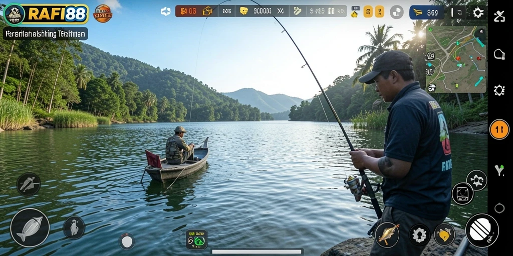 Tampilan menarik dari gameplay memancing RAFI88 yang mendebarkan.