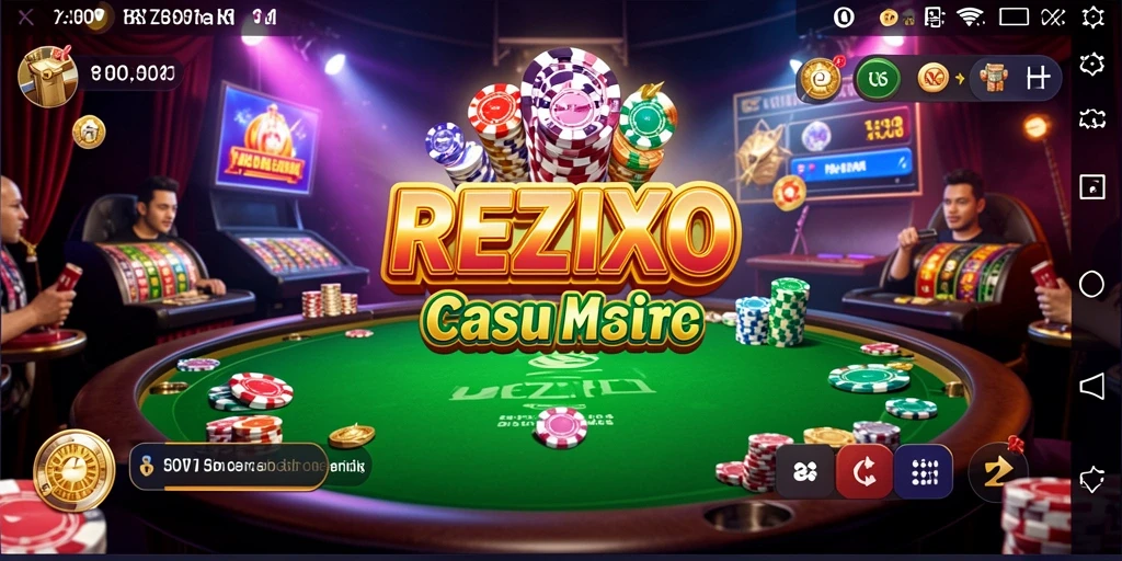 Tampilan gameplay menarik dari REZIXO dengan berbagai permainan Kasino.