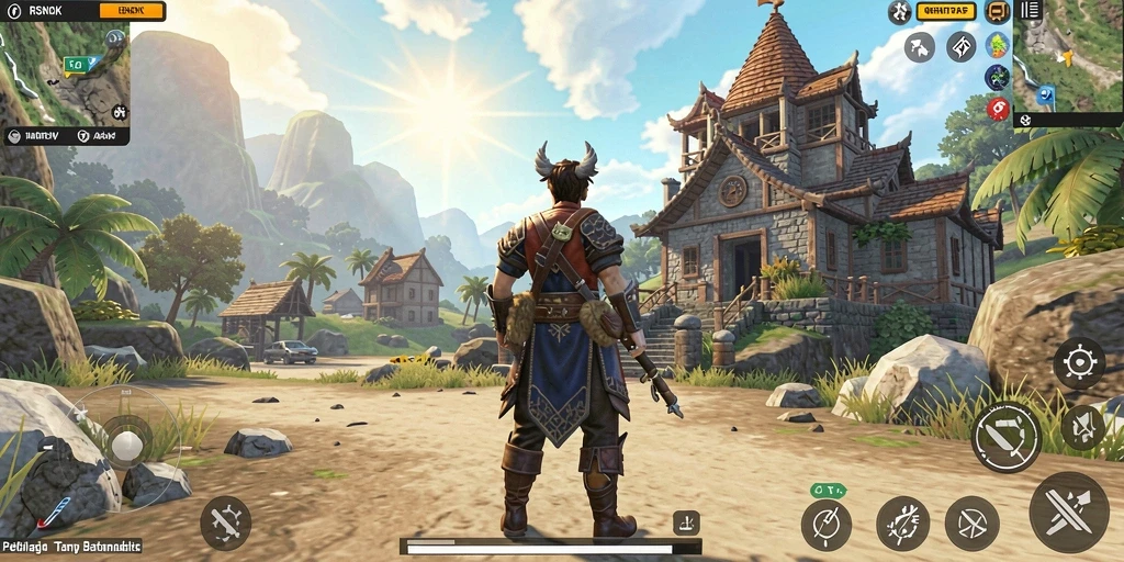Tampilan gameplay Open World yang mengesankan di RSNOK.