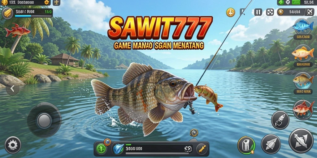 Gameplay menarik memancing ikan di SAWIT777 dengan grafis menawan.