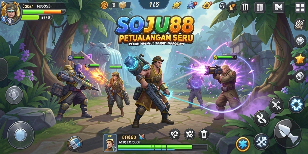 Tampilan gameplay yang seru dan visual menawan di SOJU88.