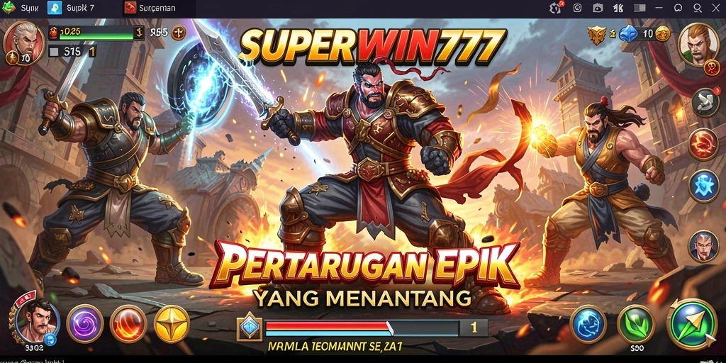 Screenshot dari <strong>SUPERWIN777</strong> menampilkan aksi pertarungan yang mendebarkan.