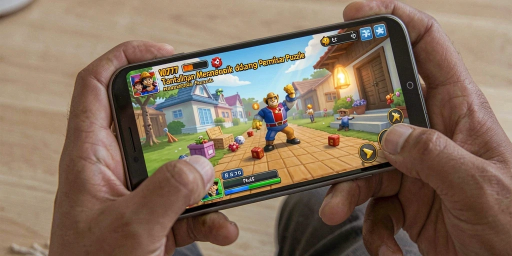 Tampilan screenshot VO777 menampilkan gameplay Puzzle yang seru.
