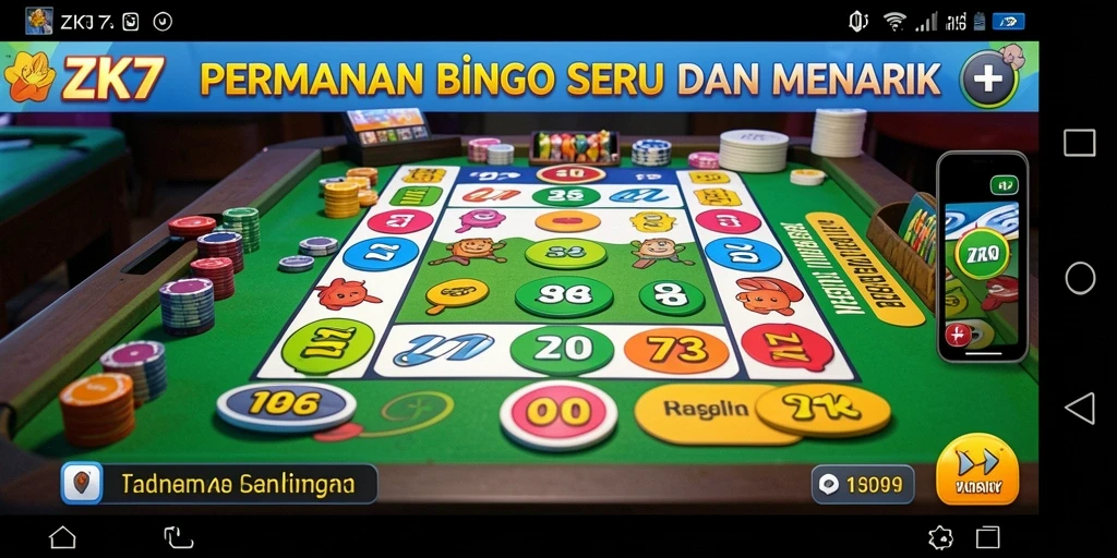 Tampilan menarik gameplay Bingo di ZK7.
