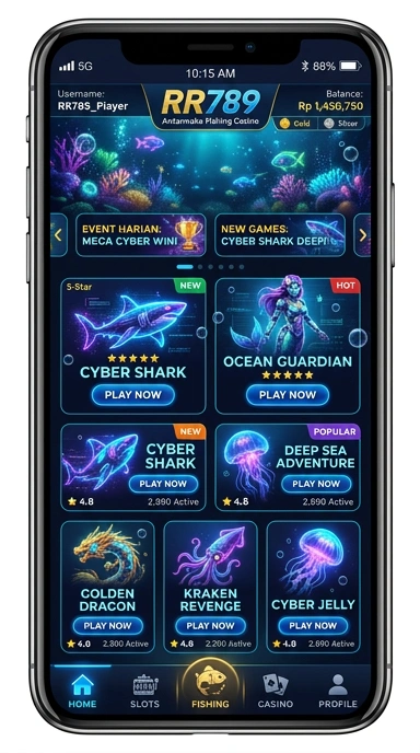 Screenshot pengguna yang menikmati aplikasi dari rr789.